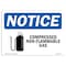 Signmission OSHA Notice Sign, 12" H, 18" W, Aluminum, Compressed Non-Flammable Gas Sign With Symbol, Landscape OS-NS-A-1218-L-10758 - alternate 1